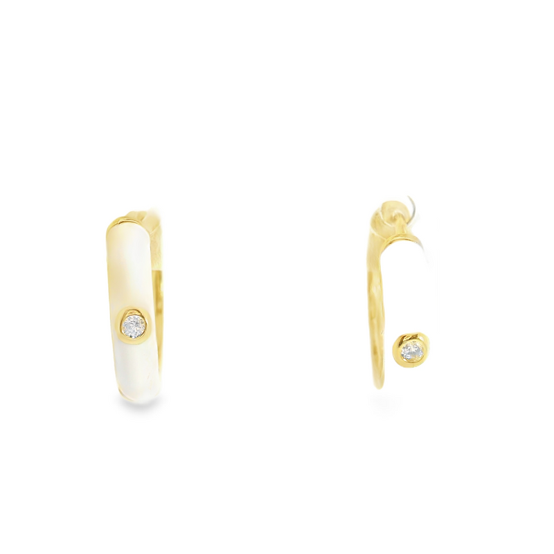 Gold Plated Huggie Earrings
