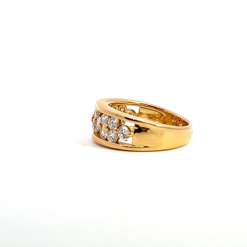 18K YG Diamond Fashion Ring