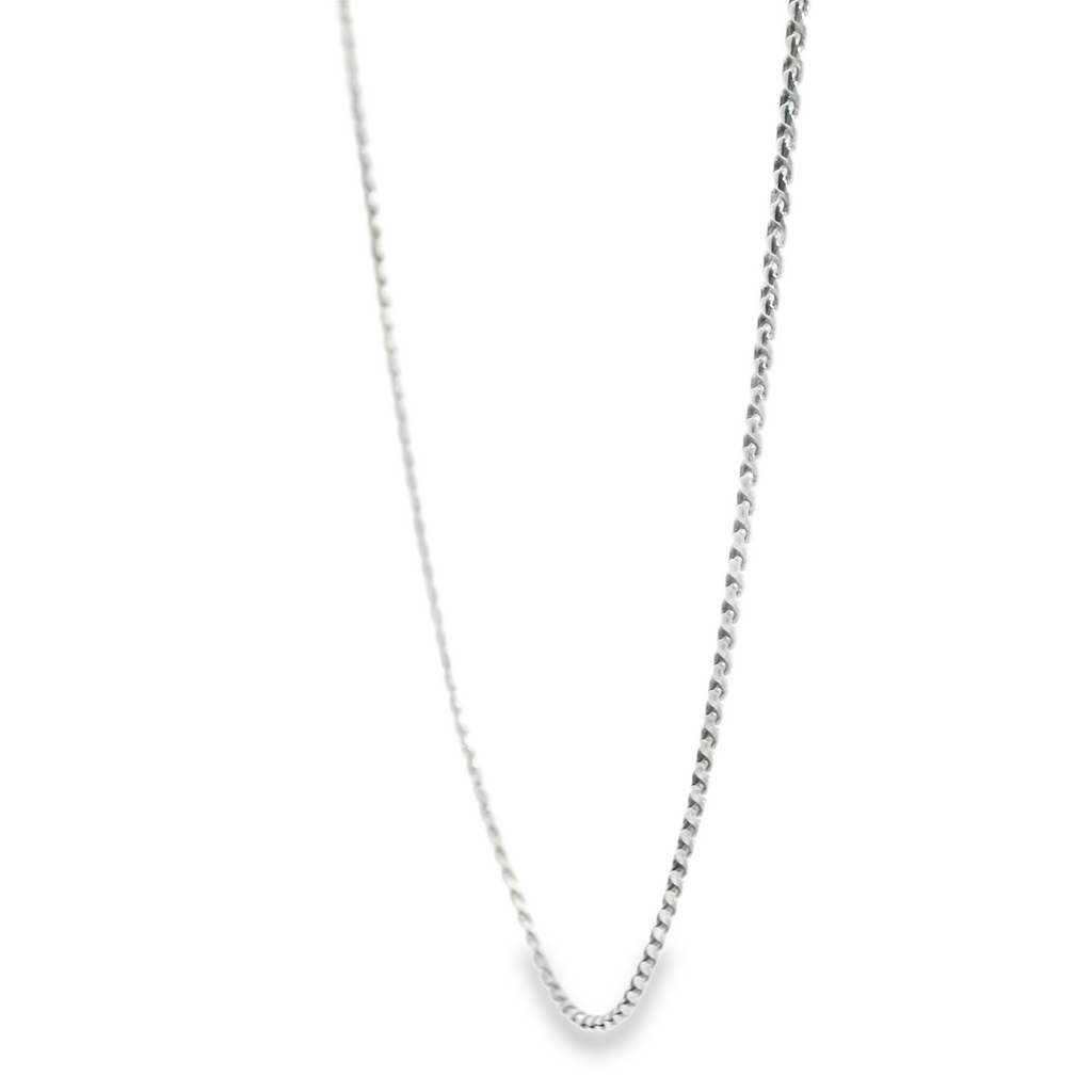 Sterling Silver 17" Solid Spiga Chain
