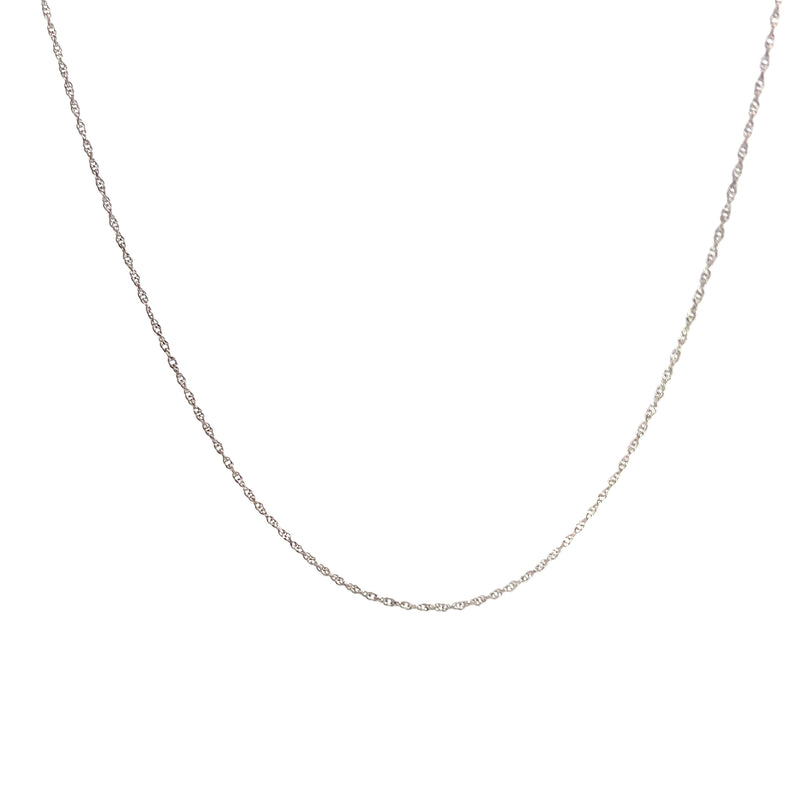 Sterling Silver 18" Loose Rope Chain