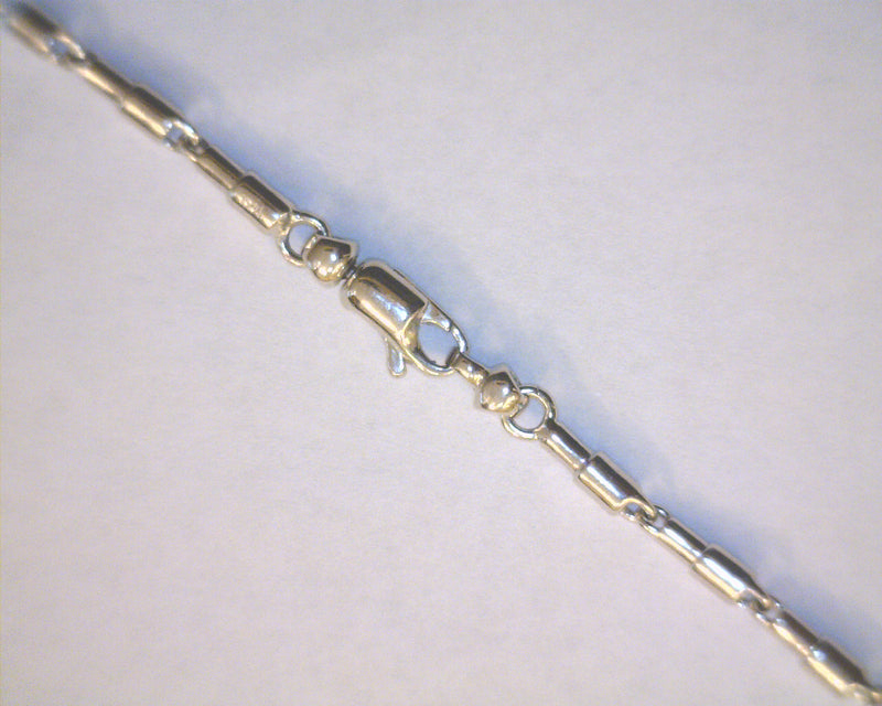 14K WG FANCY ITALIAN LINK NECK