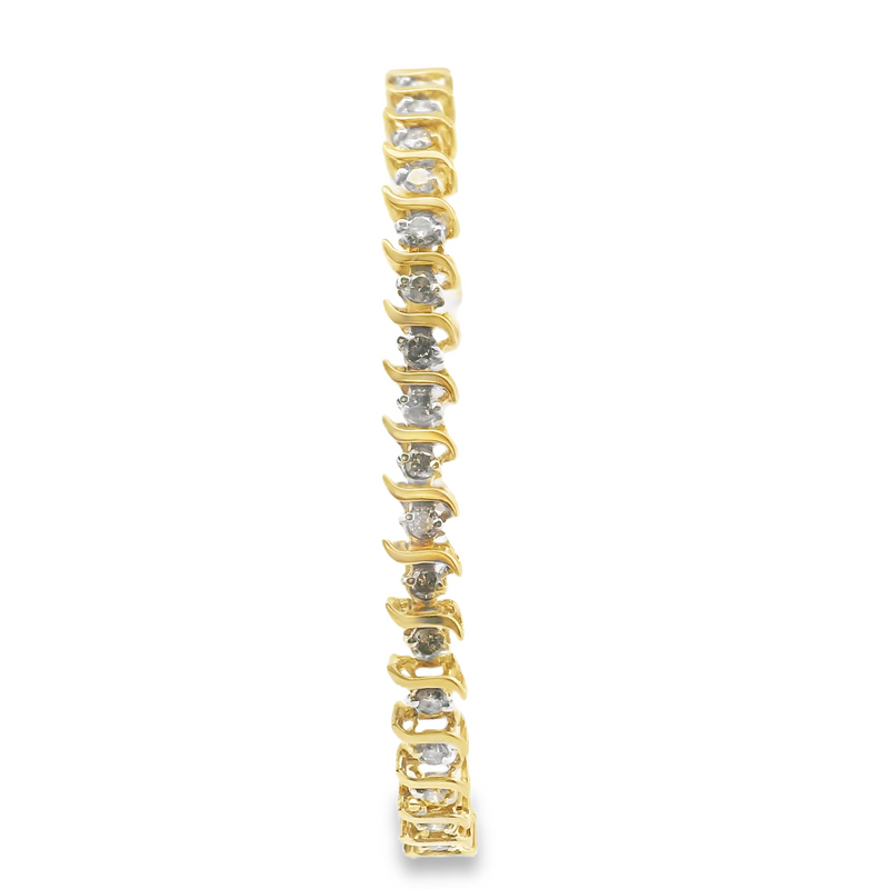 10K YG Diamond Tennis Bracelet