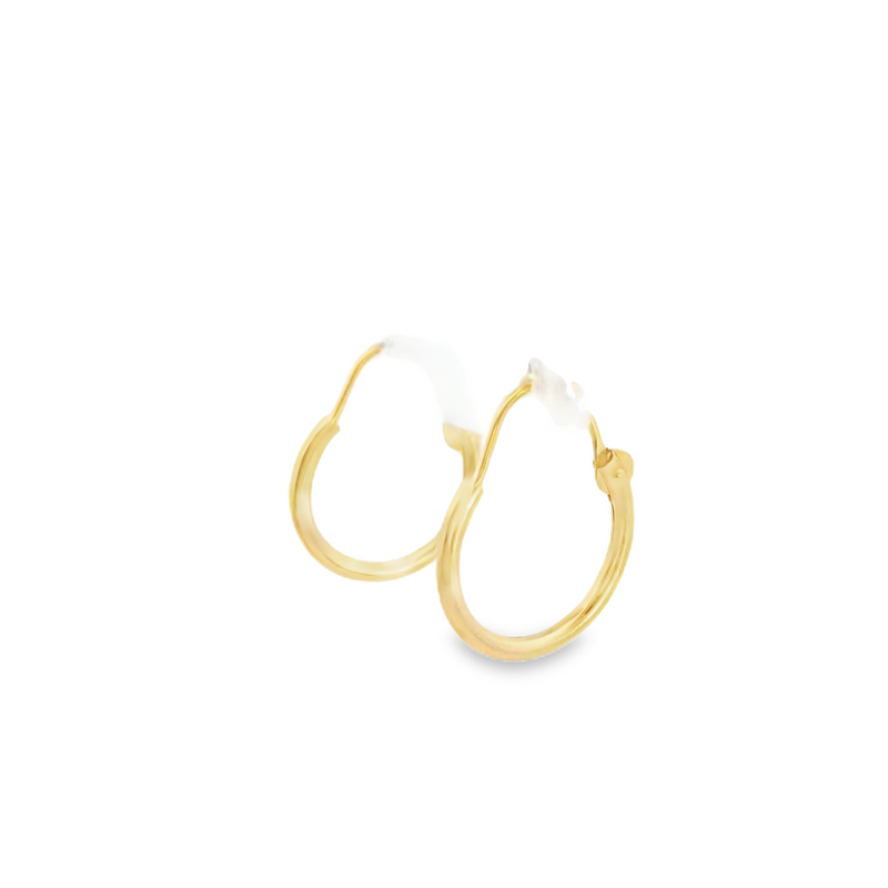 14K YG Hoop Earrings