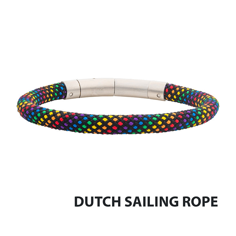 6mm Rainbow Nylon Cord Bracelet