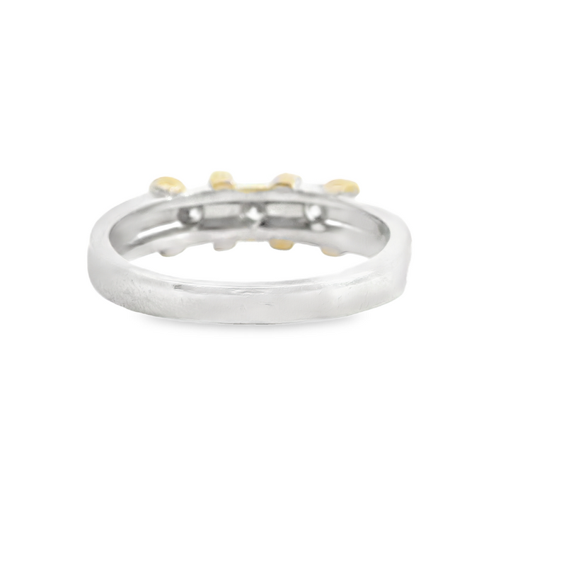 PLATINUM & 18K DIAMOND BAND