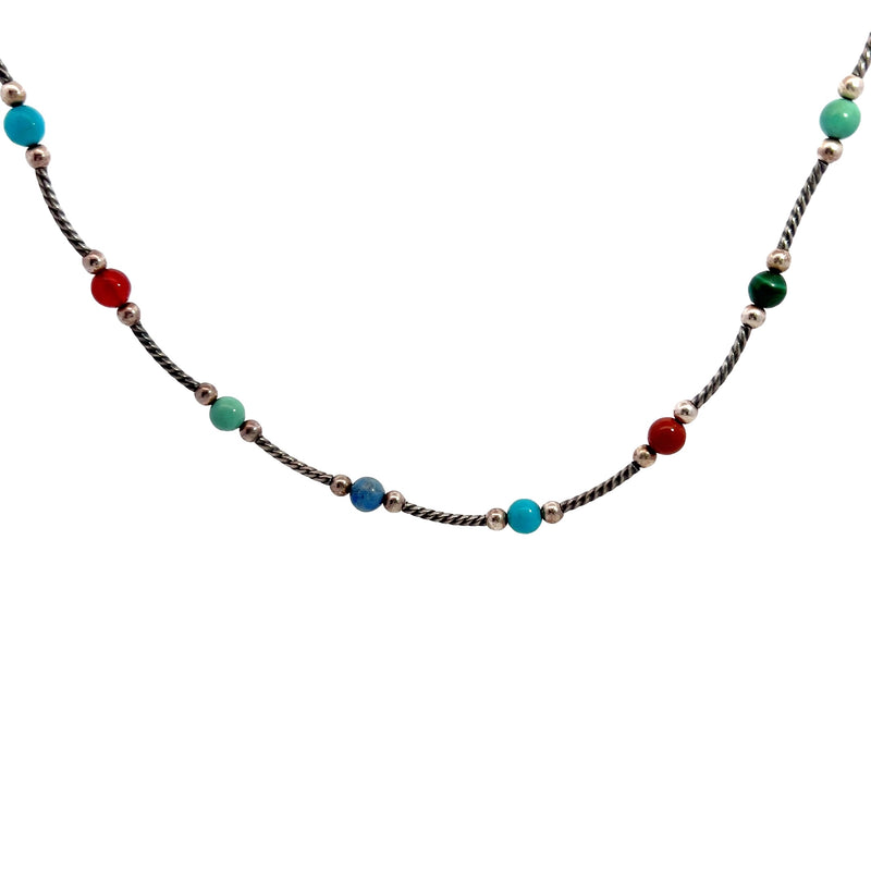 Sterling Silver Gemstone Necklace