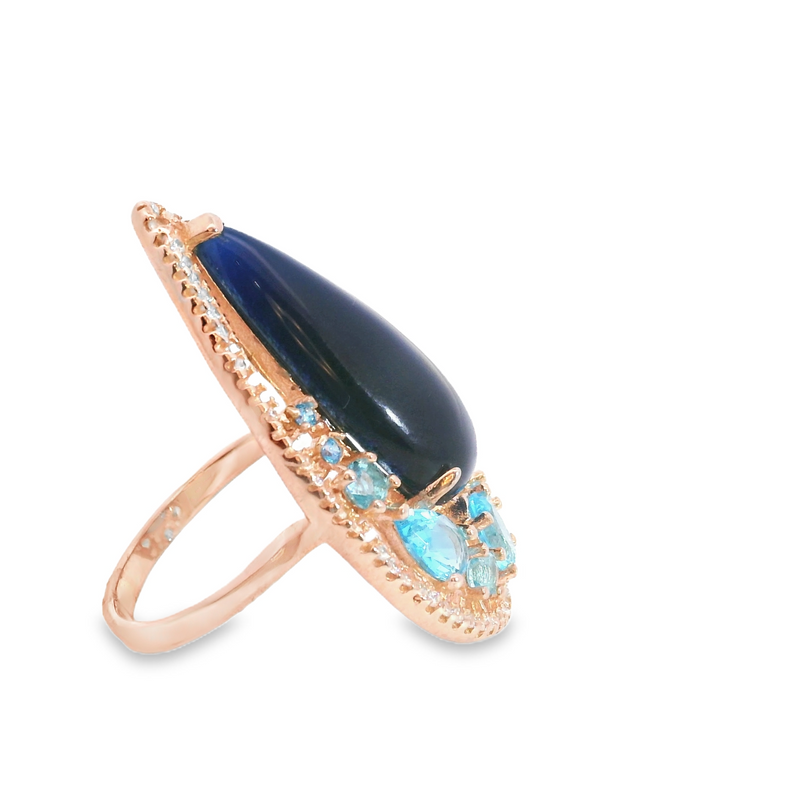 Rose Gold Plated Gemstone Ring