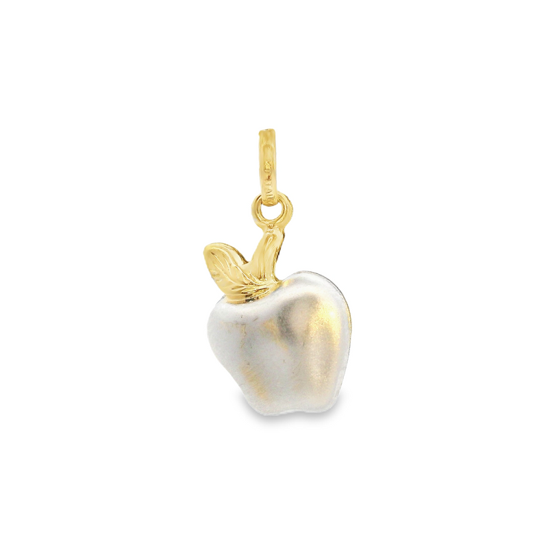 14K TT Apple Charm