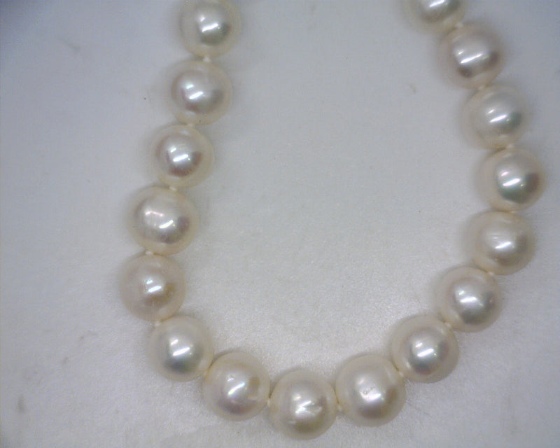 Sterling Silver 16" Freshwater Pearl Necklace 10mm