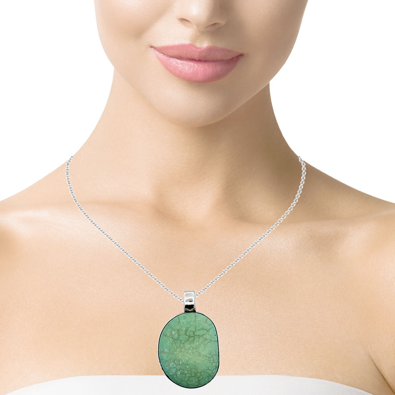 Sterling Silver Turquoise Pendant