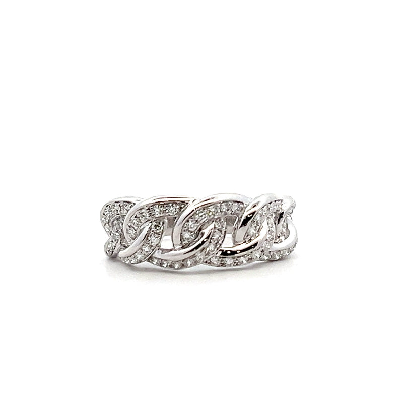 18K WG Diamond Link Ring 0.45 CT TW