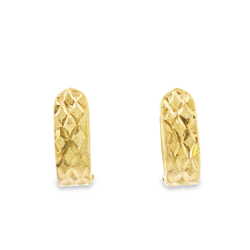 14K YG Hoop Earings