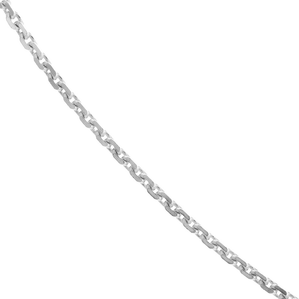 10K WG Diamond Cut Cable Chain 16"