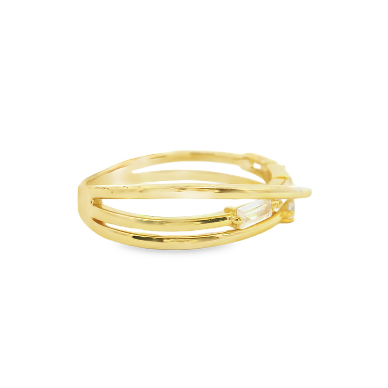 Gold Plated CZ Ring