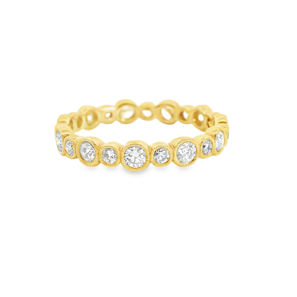 18K YG Eternity Diamond Band