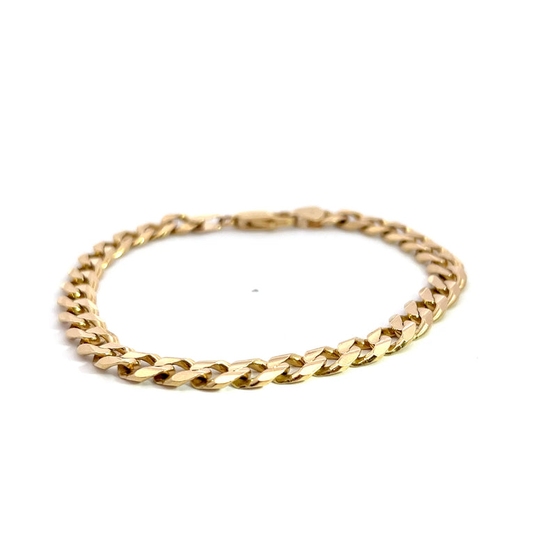 14K YG Curb Link Bracelet