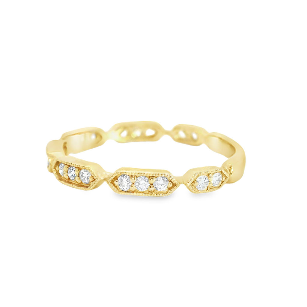 14K YG Diamond Band 0.22 CT TW