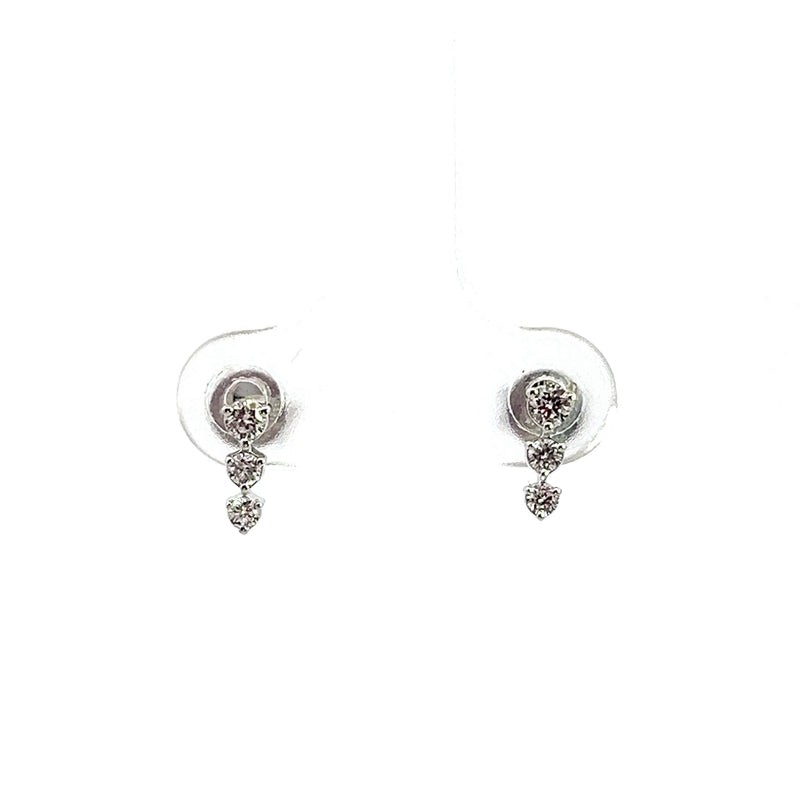 14K WG Diamond Stud Earrings