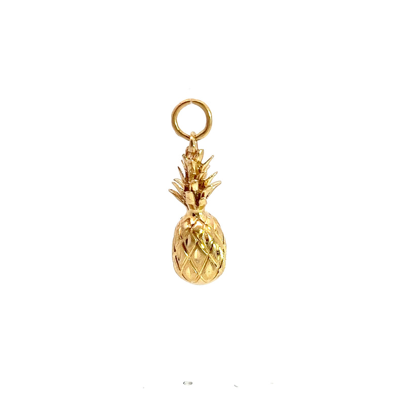 14K YG Pineapple Charm