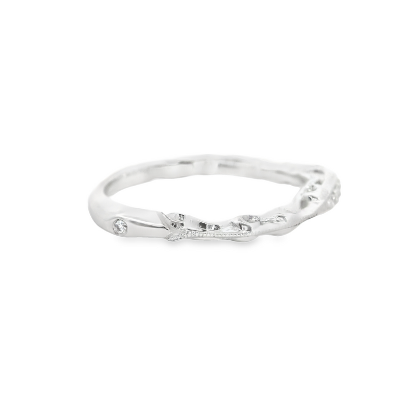 14K WG DIAMOND BAND 0.05 CT TW