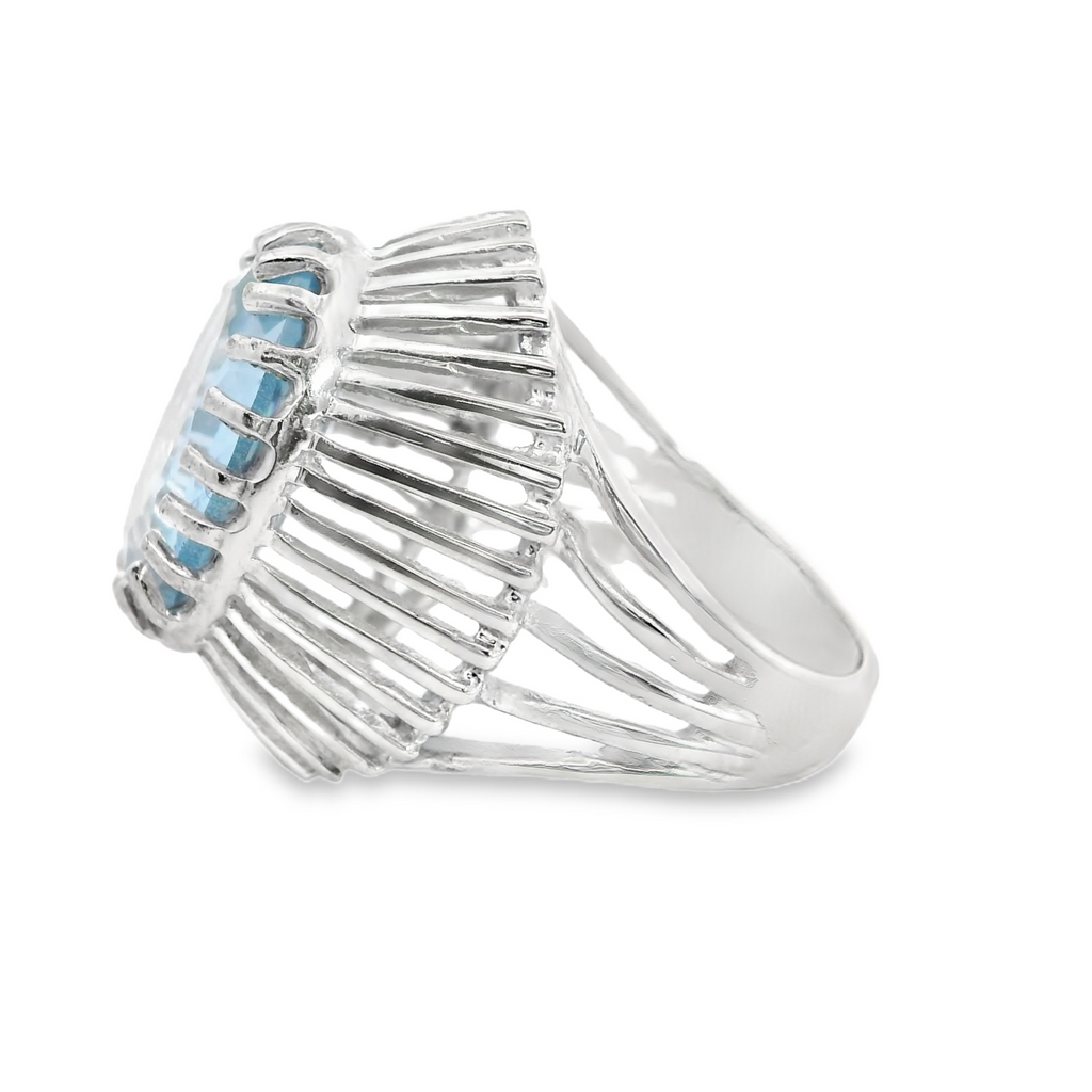 14K WG Synthetic Spinel Ring