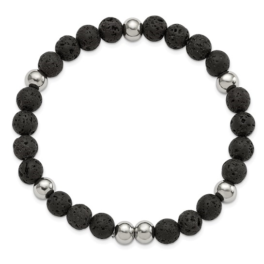 Stretch Lava Stone Bracelet