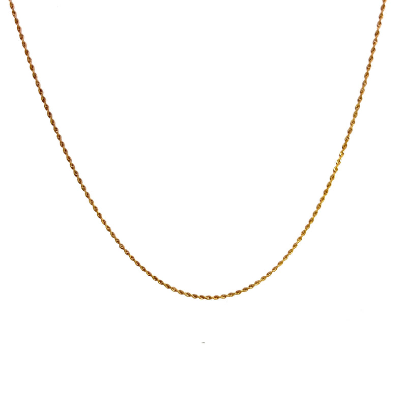 14K YG Rope Chain 24"