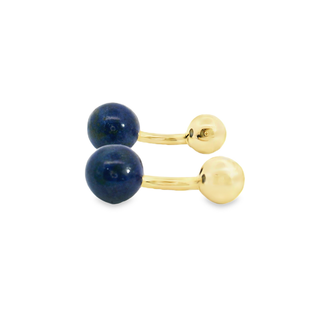 Tiffany & Co 14K YG Lapis Cufflinks
