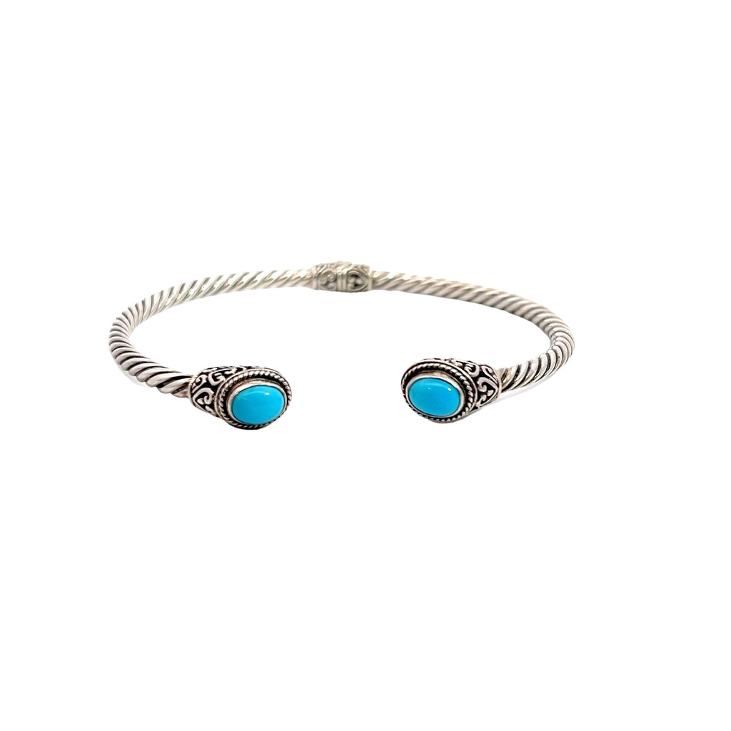 Samuel Benham Sterling Silver Turquoise Cuff Bracelet