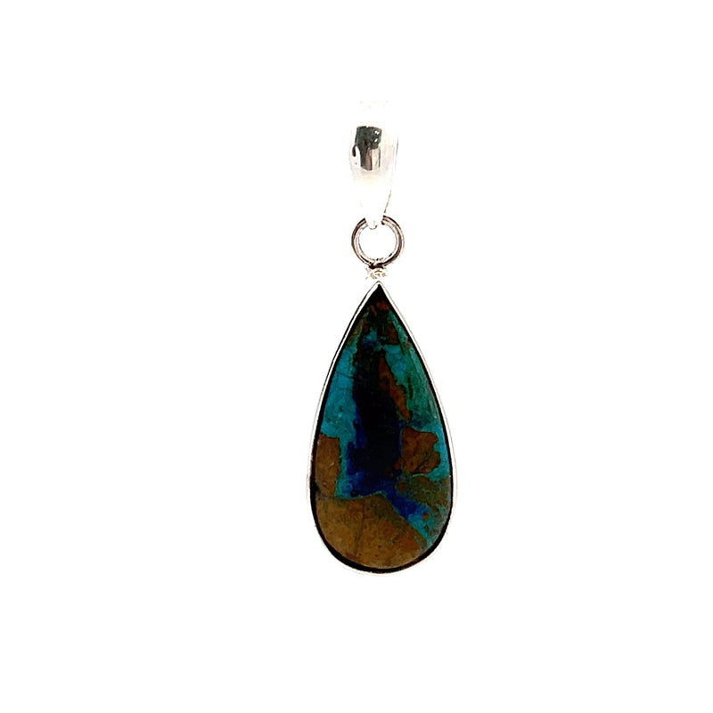 Sterling Silver Azurite Malachite Pendant