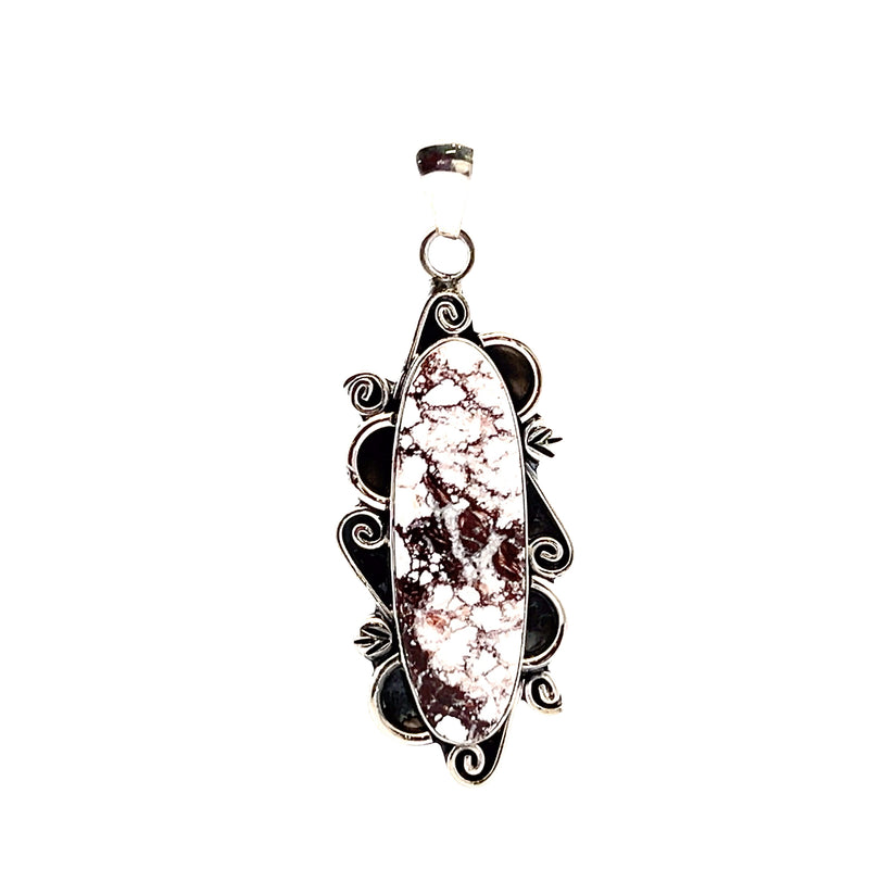 Sterling Silver White Turquoise Pendant