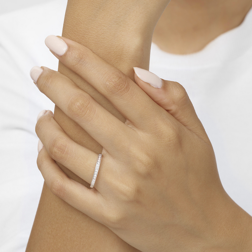 14K WG Diamond Band