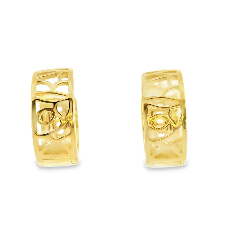 Gold Plated CZ Hoops