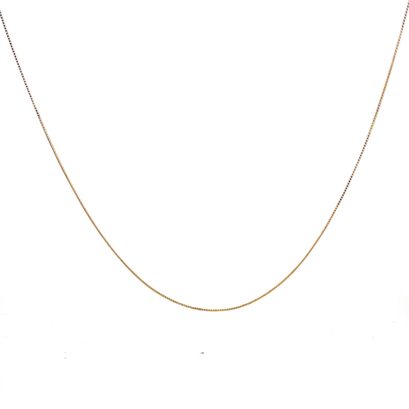 14K YG Box Chain 16"