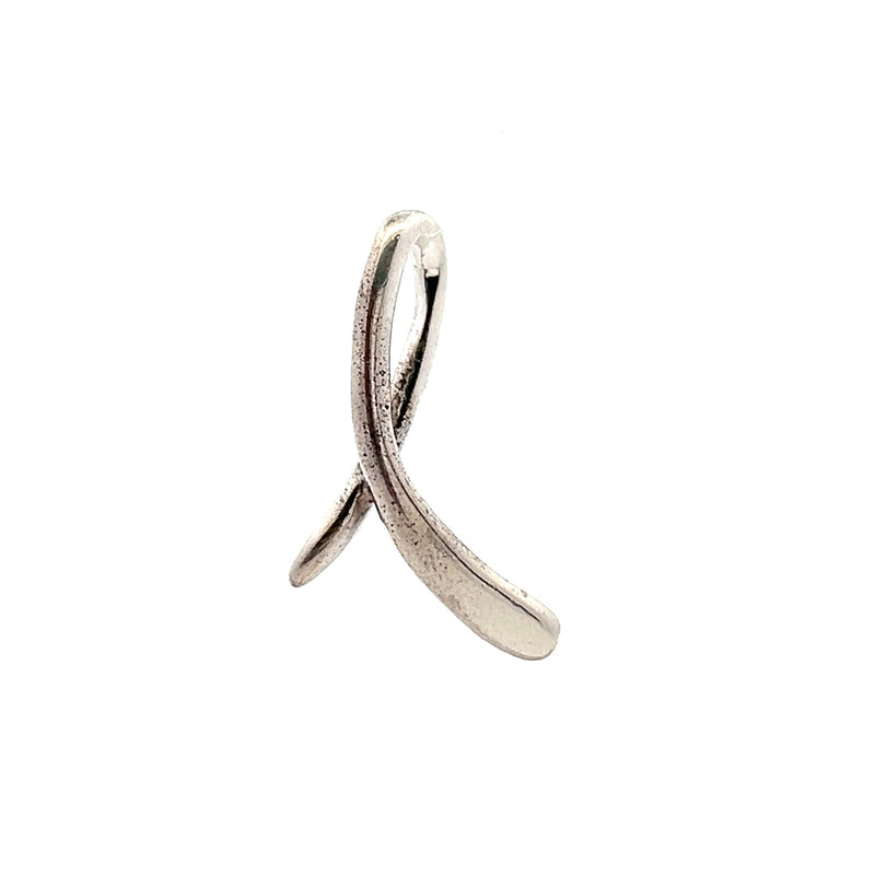 Sterling Silver Ribbon Pendant