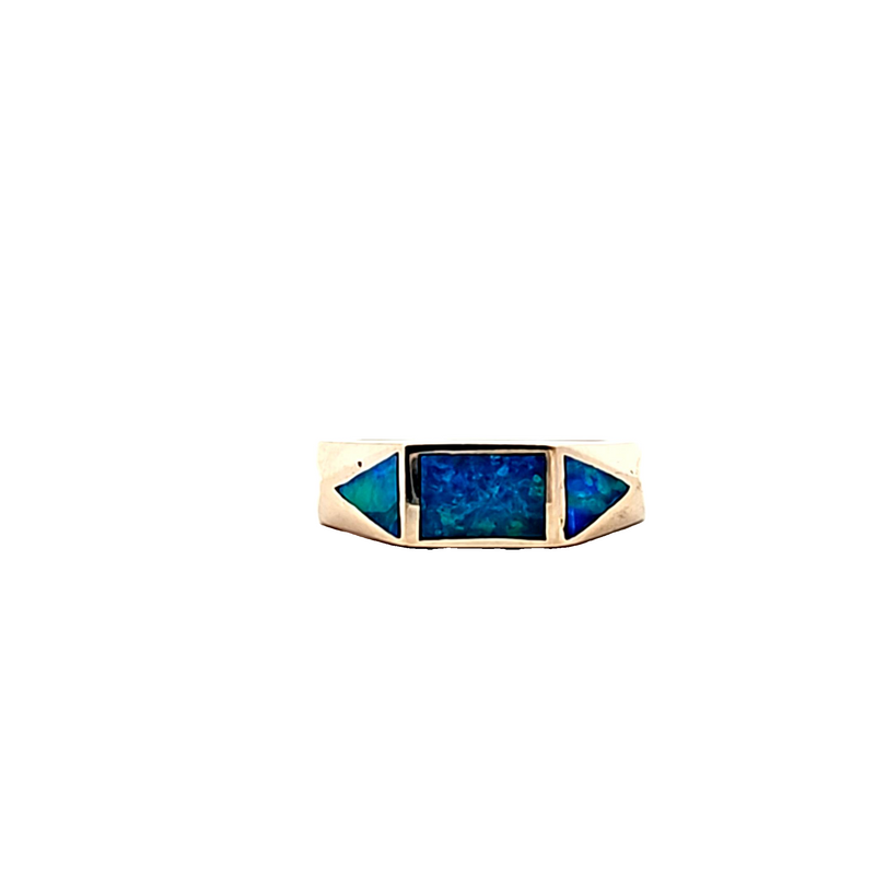 14K YG Boulder Opal Ring