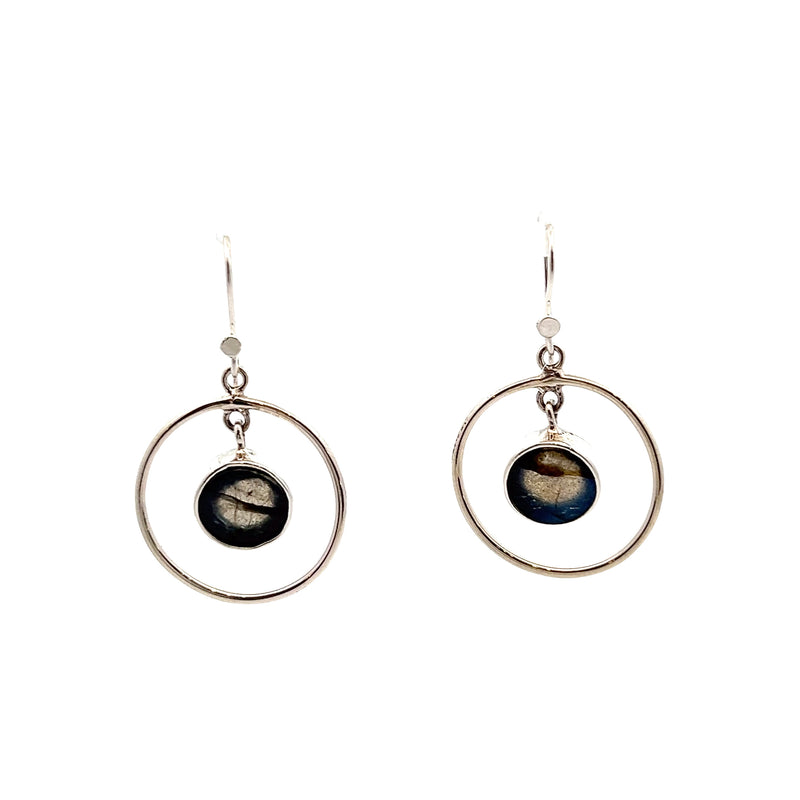 Sterling Silver Labradorite Earrings