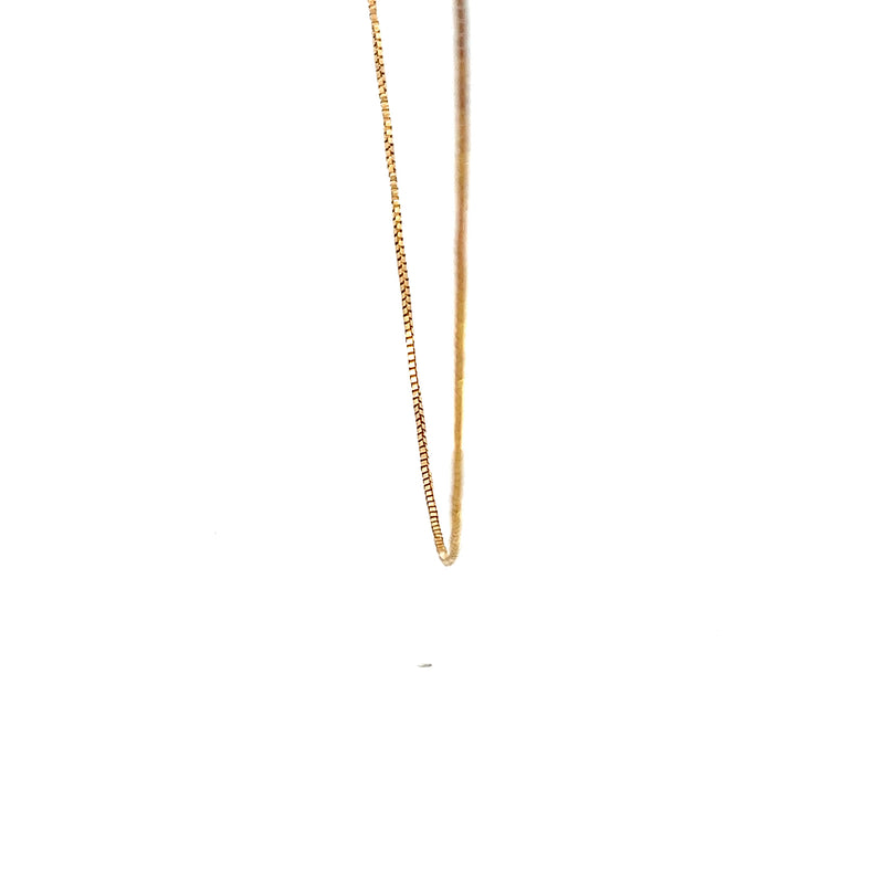 14K YG Box Chain 20"