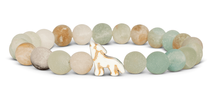 Wolf Tracking Bracelet in Sky Stone