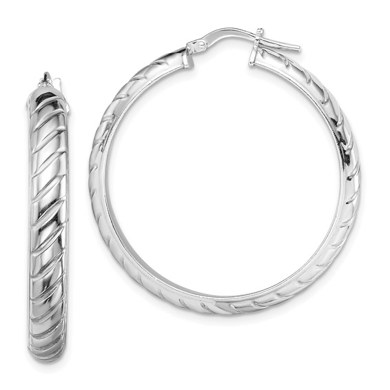 Sterling Silver Rhodium-plated