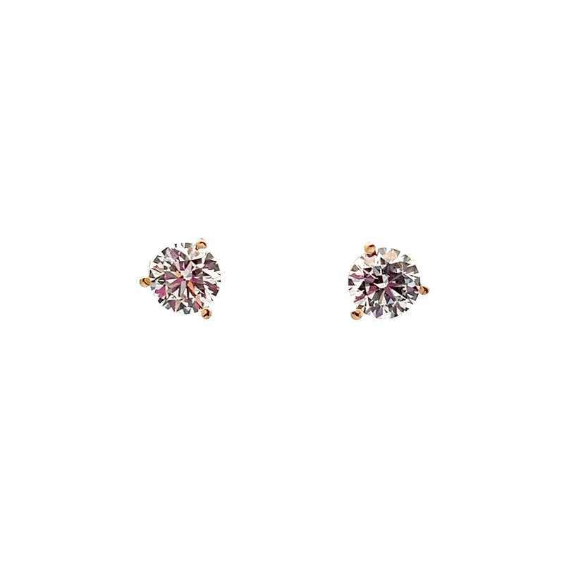 14K YG Lab Grown Diamond Studs