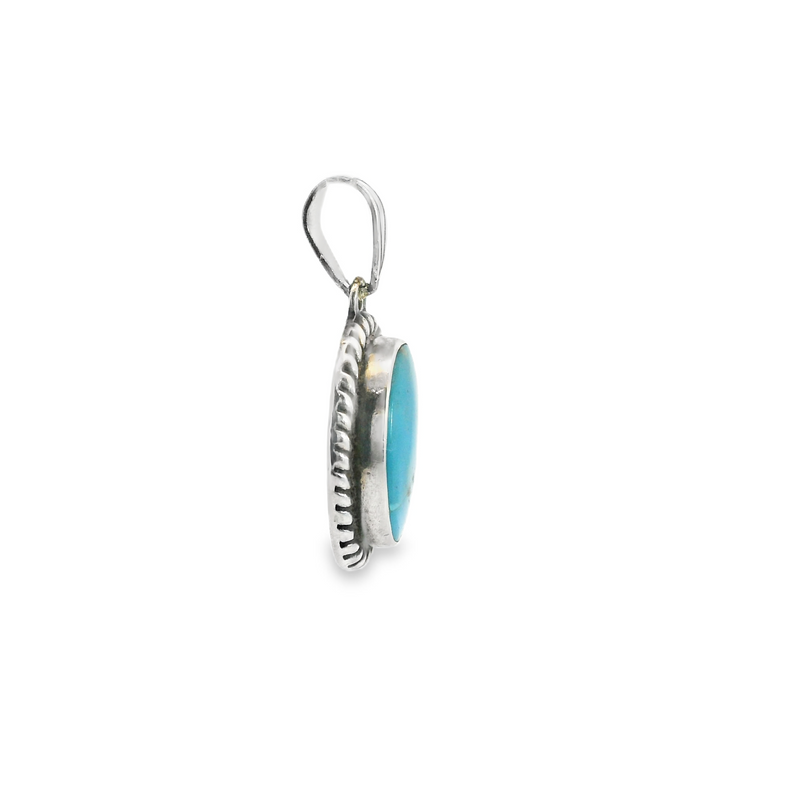Sterling Silver Turquoise Pendant