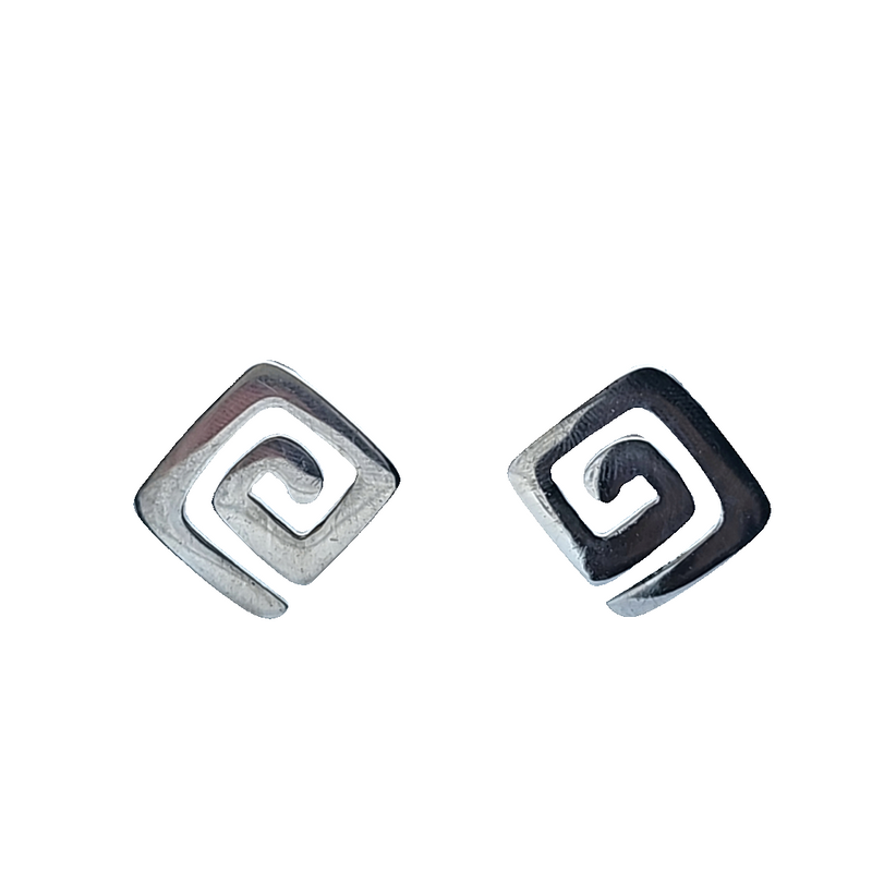 Sterling Silver Retired Silpada Geometric Earrings