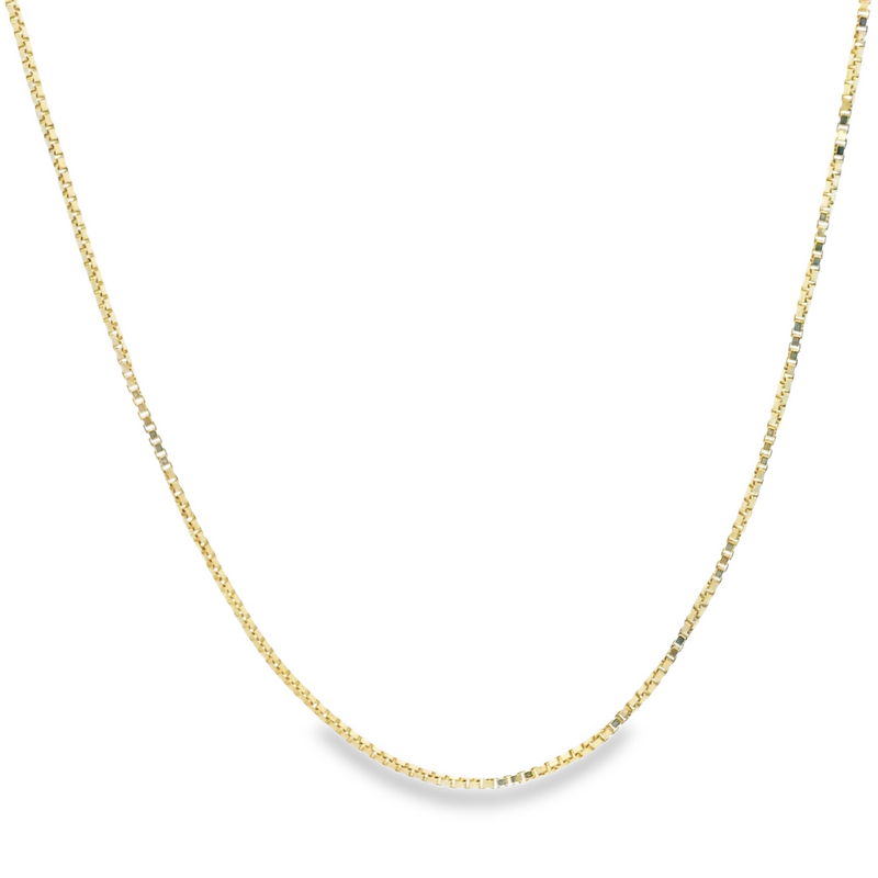 14K YG Box Chain 20"