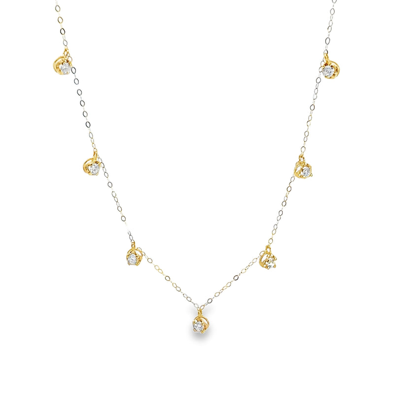 14K YG Lab Grown Diamond Necklace