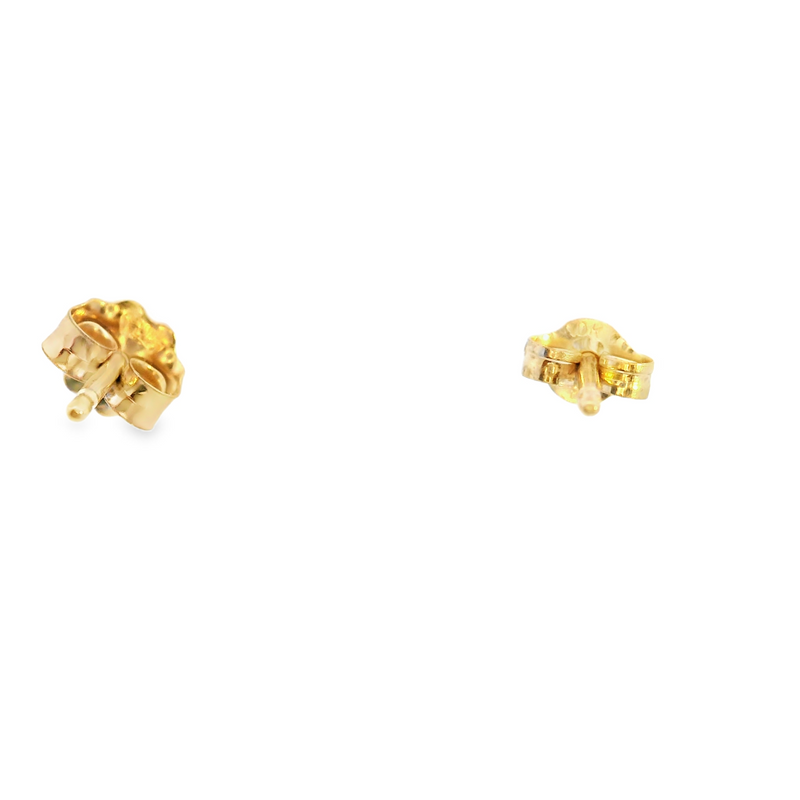 14K YG Diamond Stud Earrings 0.08 CT TW