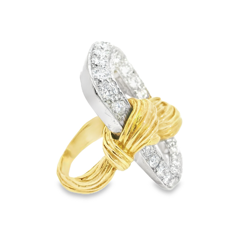 Kutchinsky 18K & Platinum Diamond Ring