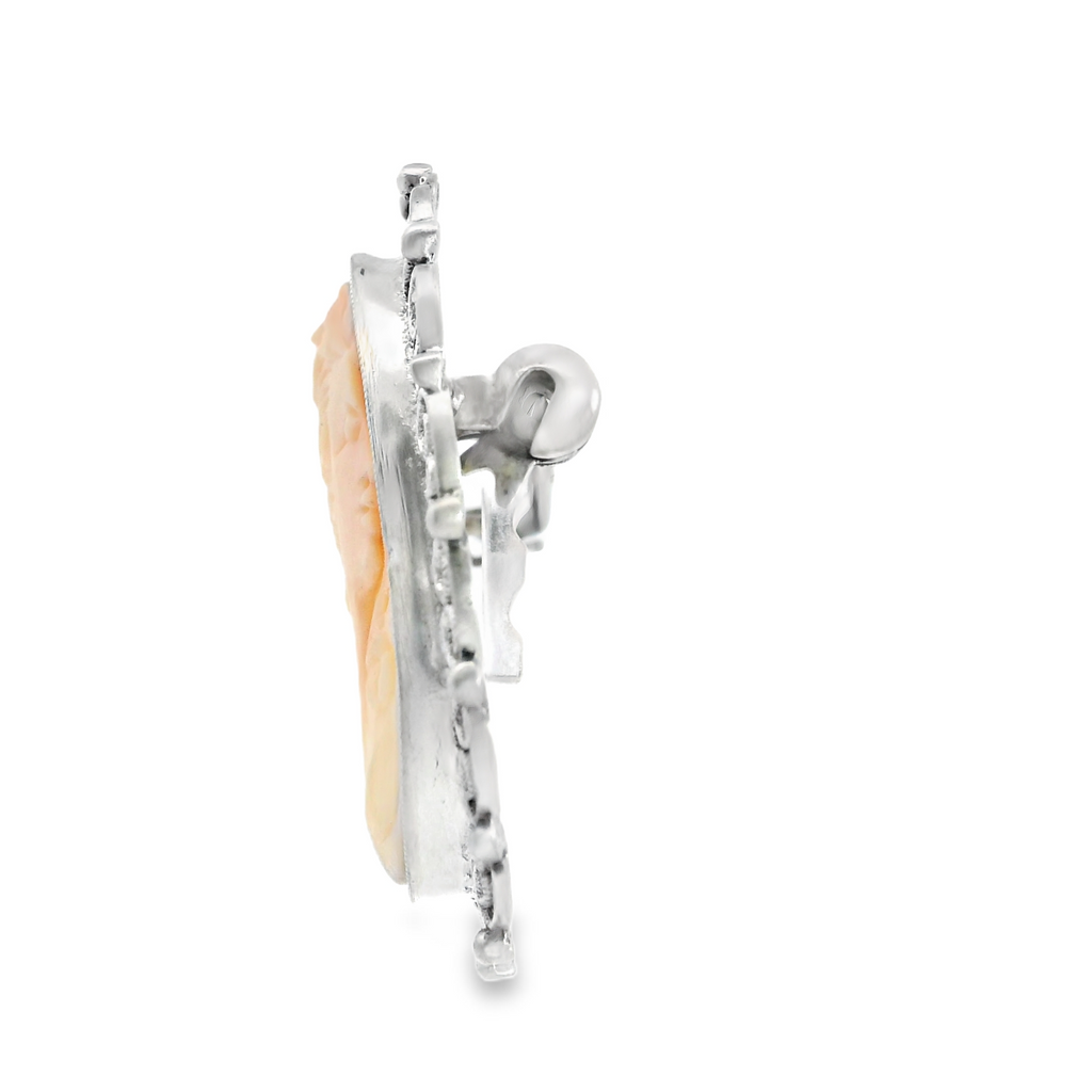 Sterling Silver Cameo Pin