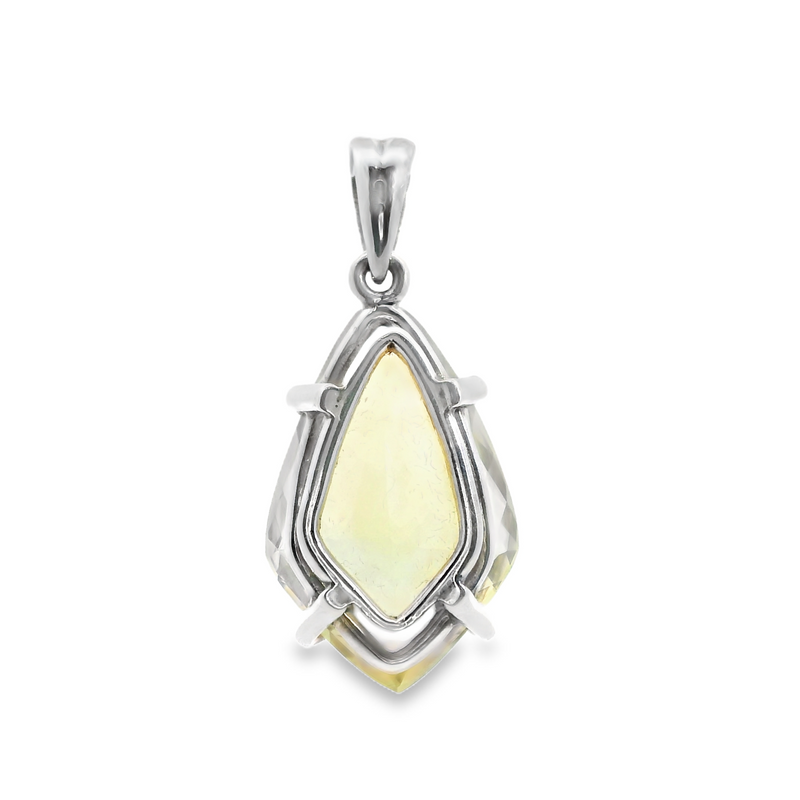 Sterling Silver Lemon Quartz Pendant