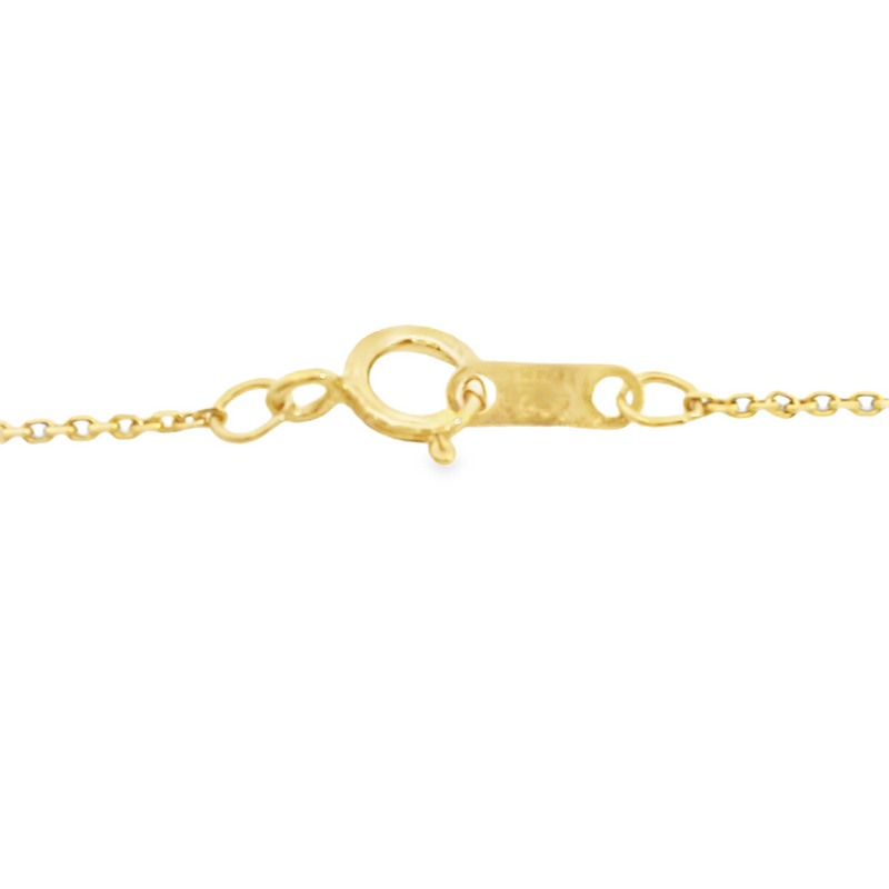 14K YG Diamond Cut Cable Chain 18"